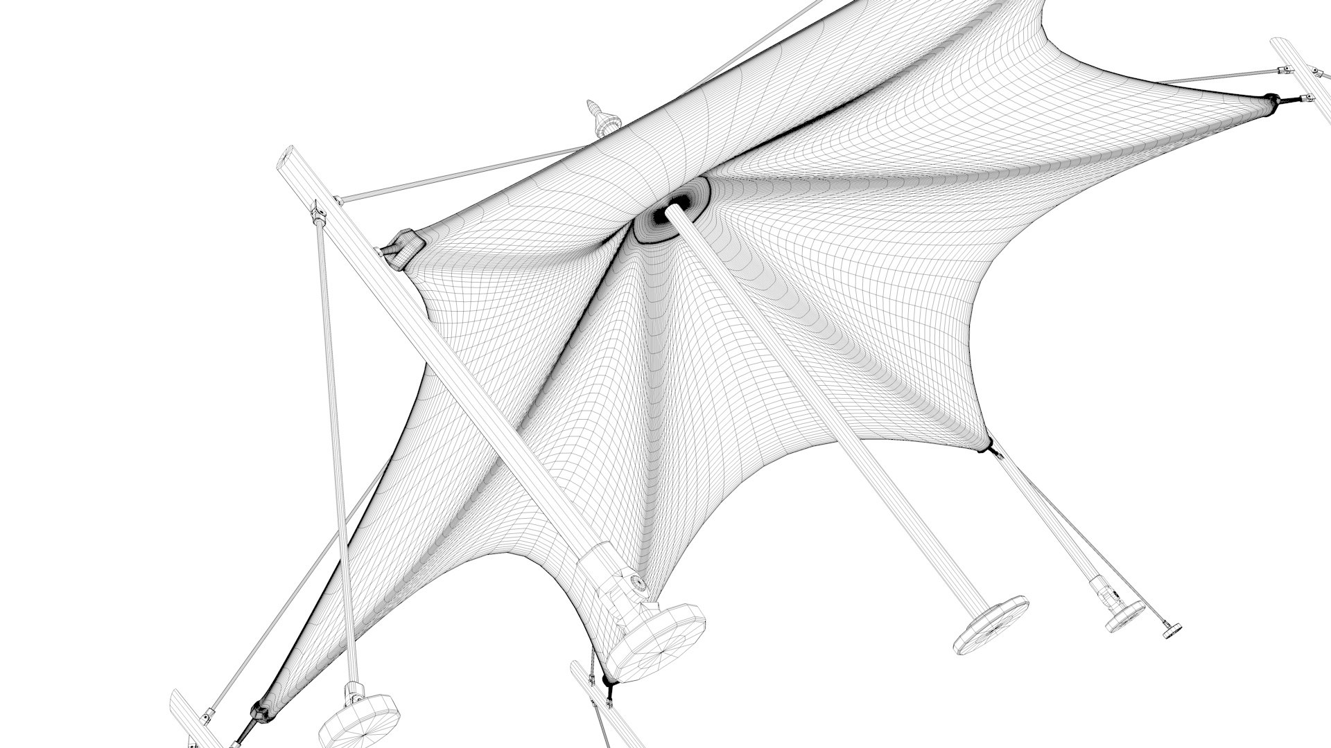 3D Membrane Tensile Structure Model - TurboSquid 1843975