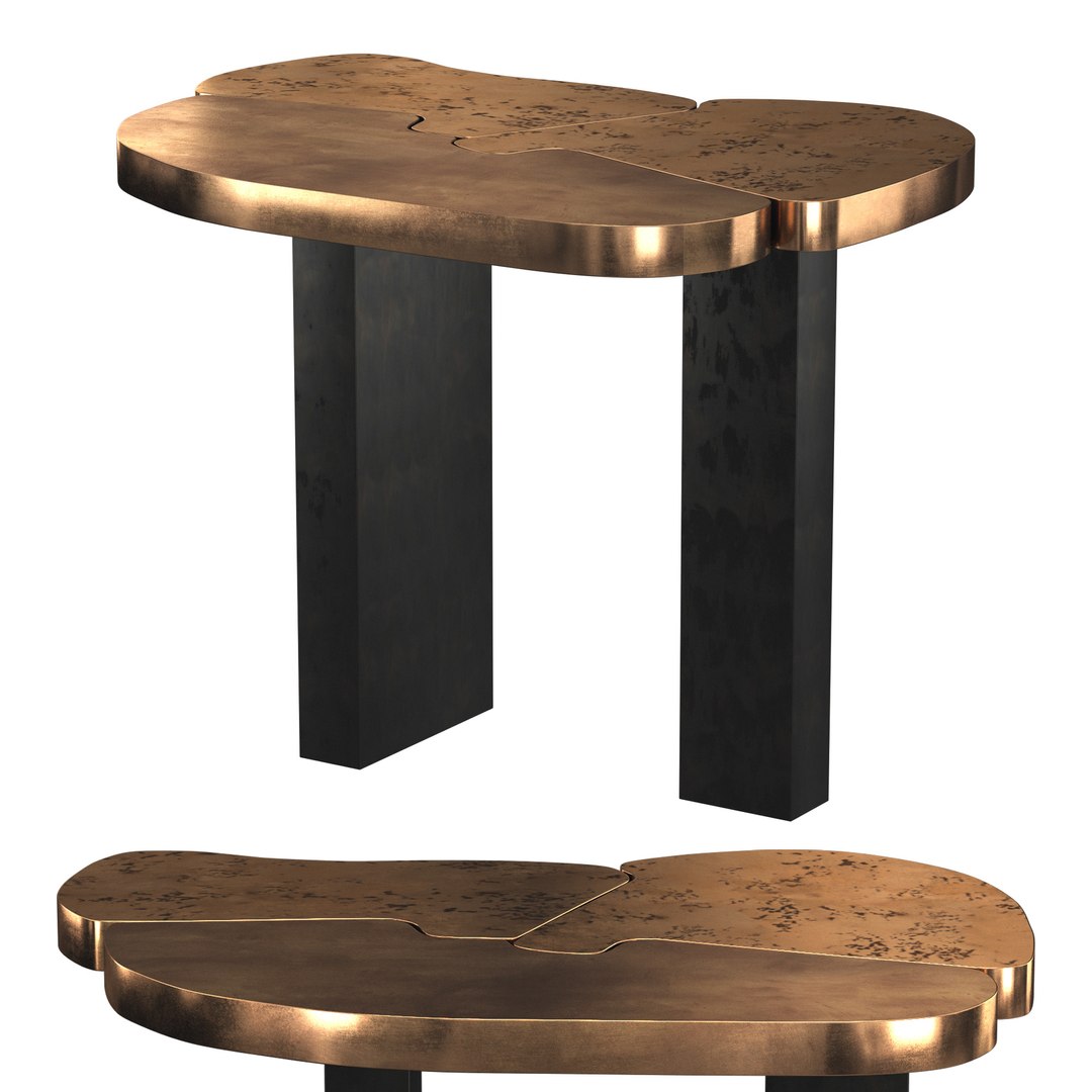 3D Meander Rubble Side Table - TurboSquid 2154757