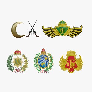 3D LogoYogyakarta Logo Surakarta model