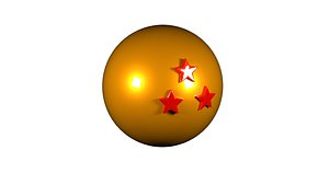 3D 3 star dragonball model