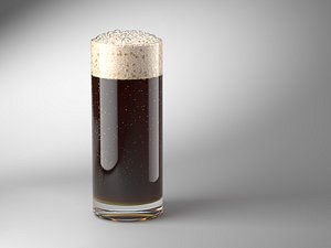 3D Animated dark Beer or Cola