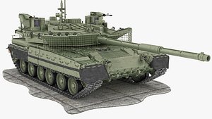 3D T-80BVM BURLAK Main battle tank model