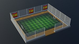 Soccer Stadium - Spain 3D model