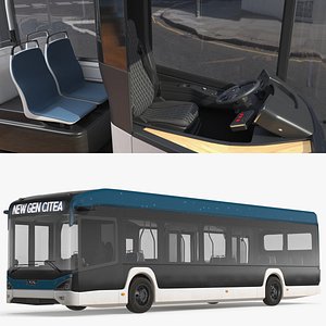 3D model VDL Citea Electric City Bus New Generation Rigged