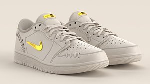 Air Jordan 1 Low Method of Make Sail Metallic Gold