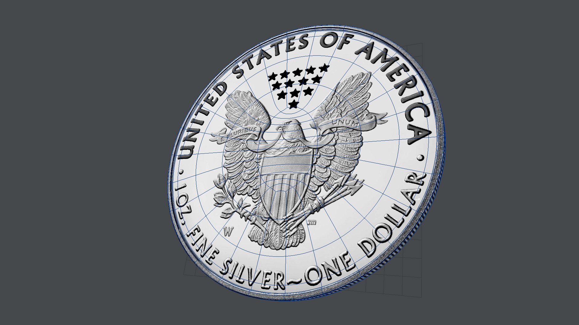 Silver Eagle Coin model https://p.turbosquid.com/ts-thumb/Yl/j5P0wi/kH/silvereagle_wires/jpg/1619967875/1920x1080/fit_q87/67a5e975e6996b385a0a65ab80b462100eb26ad5/silvereagle_wires.jpg