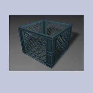 milk crate 3d model