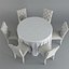 3D brookline tufted table