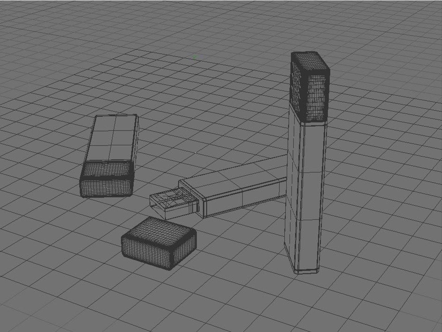 realistic pendrive 3d 3ds
