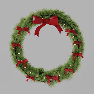 3D Christmas Garland model
