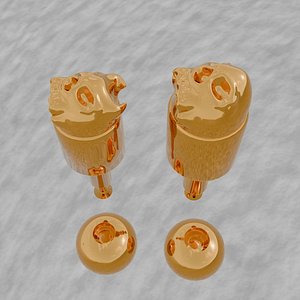 Skull piercings or decorations