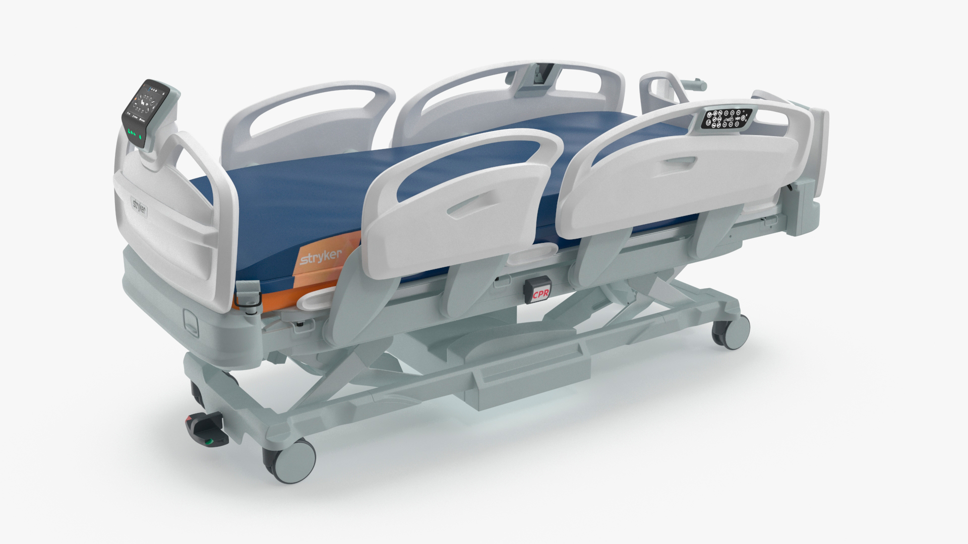 3D Stryker Procuity ZM Smart Hospital Bed Rigged For Maya - TurboSquid ...