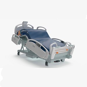 3D Stryker Procuity ZM Smart Hospital Bed Rigged for Maya