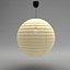 Paper Sphere Light Fixture vray materials