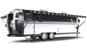Detailed Airstream With Interior