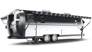Detailed Airstream With Interior