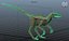 3d velociraptor rig skeleton