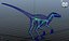 3d velociraptor rig skeleton