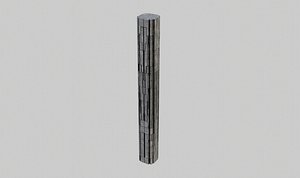 3D pillar fantasy 4K