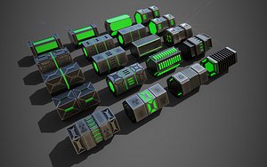 NGon Box Collection Metal 3D model