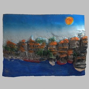 relief - sea city 3d max