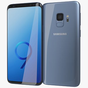 3D model realistic samsung galaxy s9