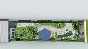 GARDEN LANDSCAPE STYLE 1 3D model