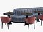 3D Restaurant Cafe Sofa Tableware Part7 - 12 colors big sofa set for center