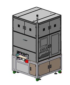Automatic PSA Panel Gluing Machine 3D CAD Model model