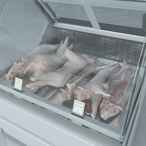 ma custom refrigerated showcase pork