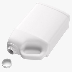 plastic f style bottle 3D model