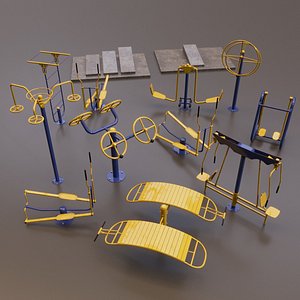 Outdoor Gym 3D model