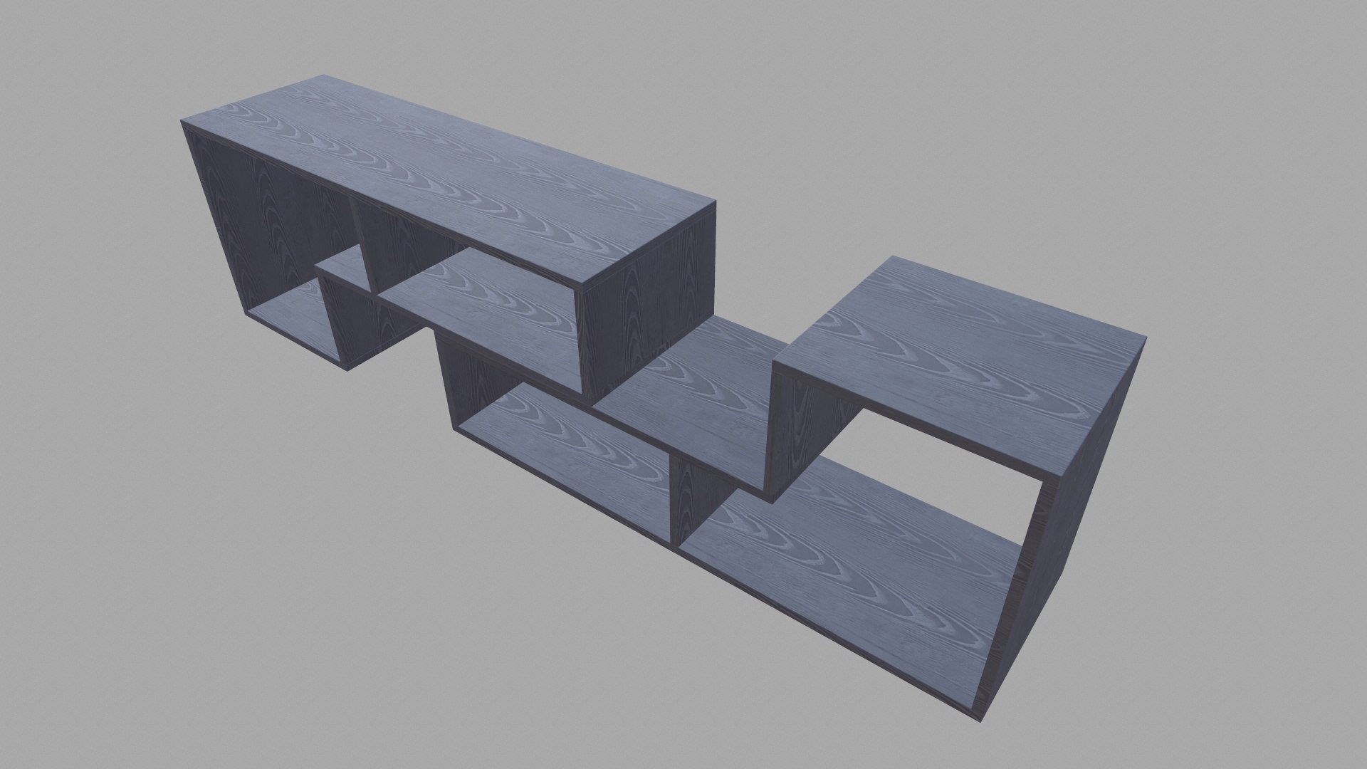 3D Grey Wooden Rack Model - TurboSquid 2037231
