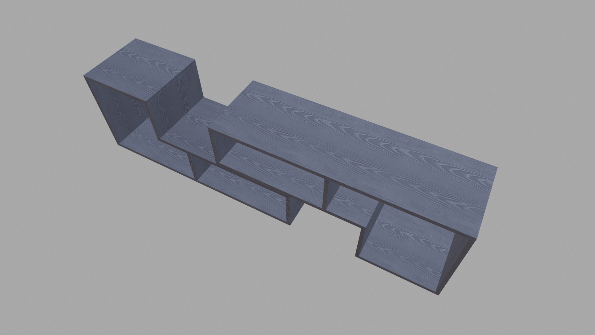3D Grey Wooden Rack Model - TurboSquid 2037231