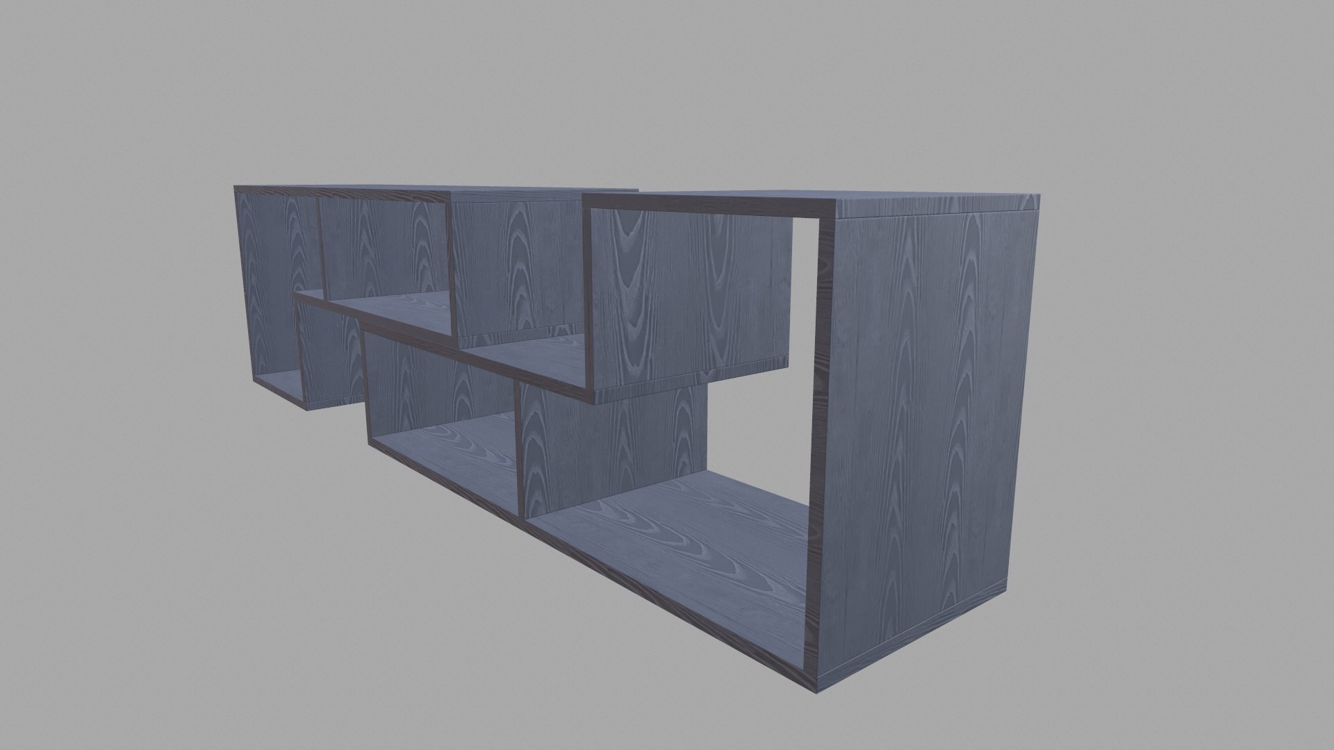 3D Grey Wooden Rack Model - TurboSquid 2037231