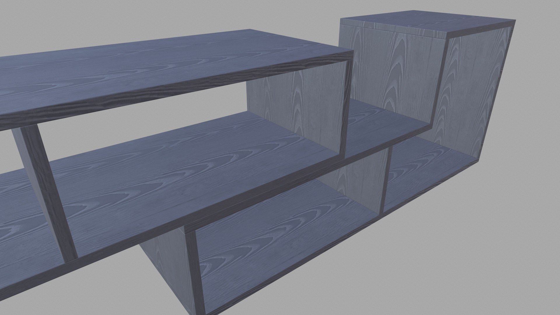 3D Grey Wooden Rack Model - TurboSquid 2037231