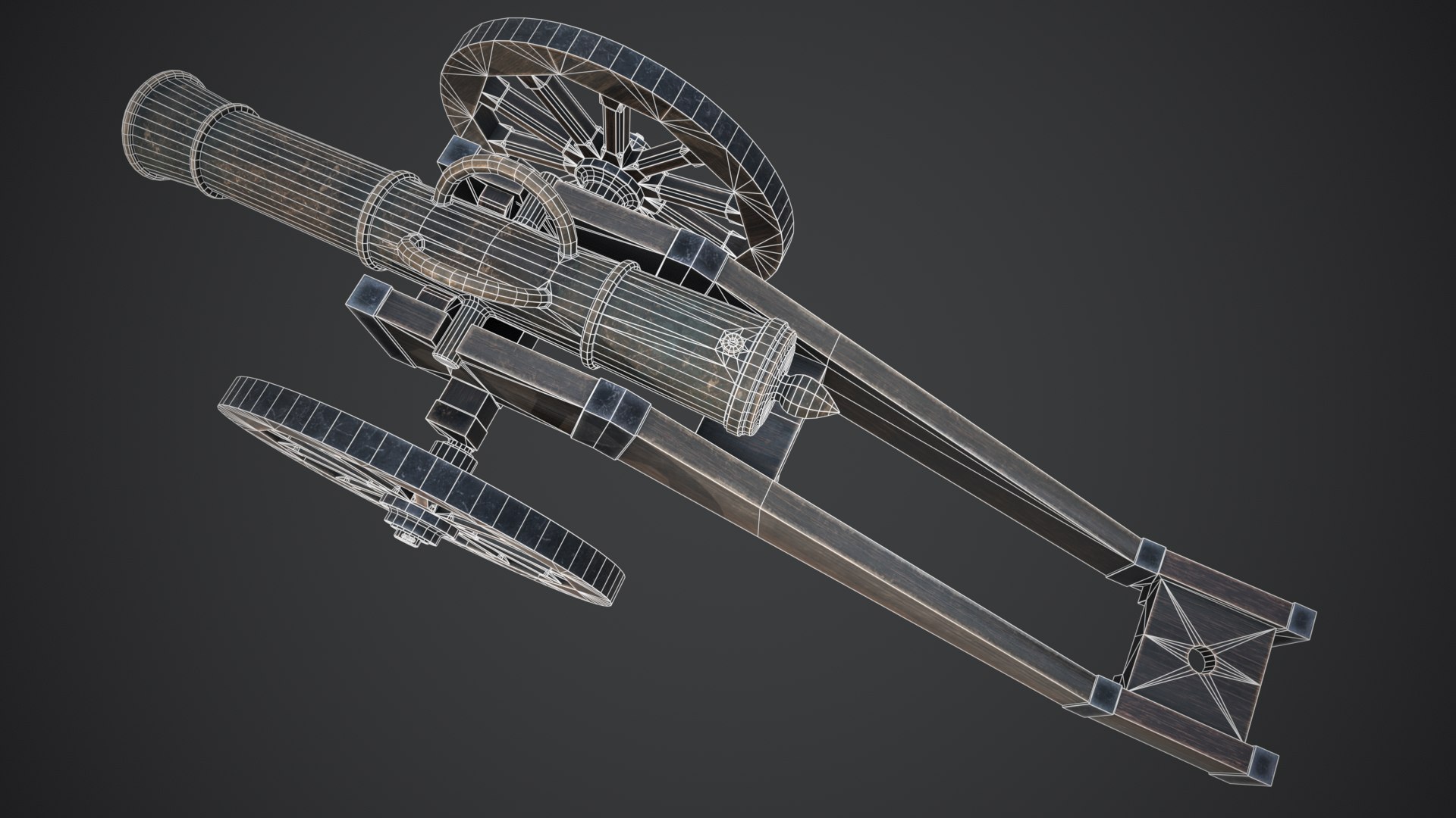 3D Model Medieval Cannon - TurboSquid 2131627