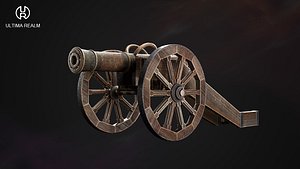 3D model Medieval Cannon
