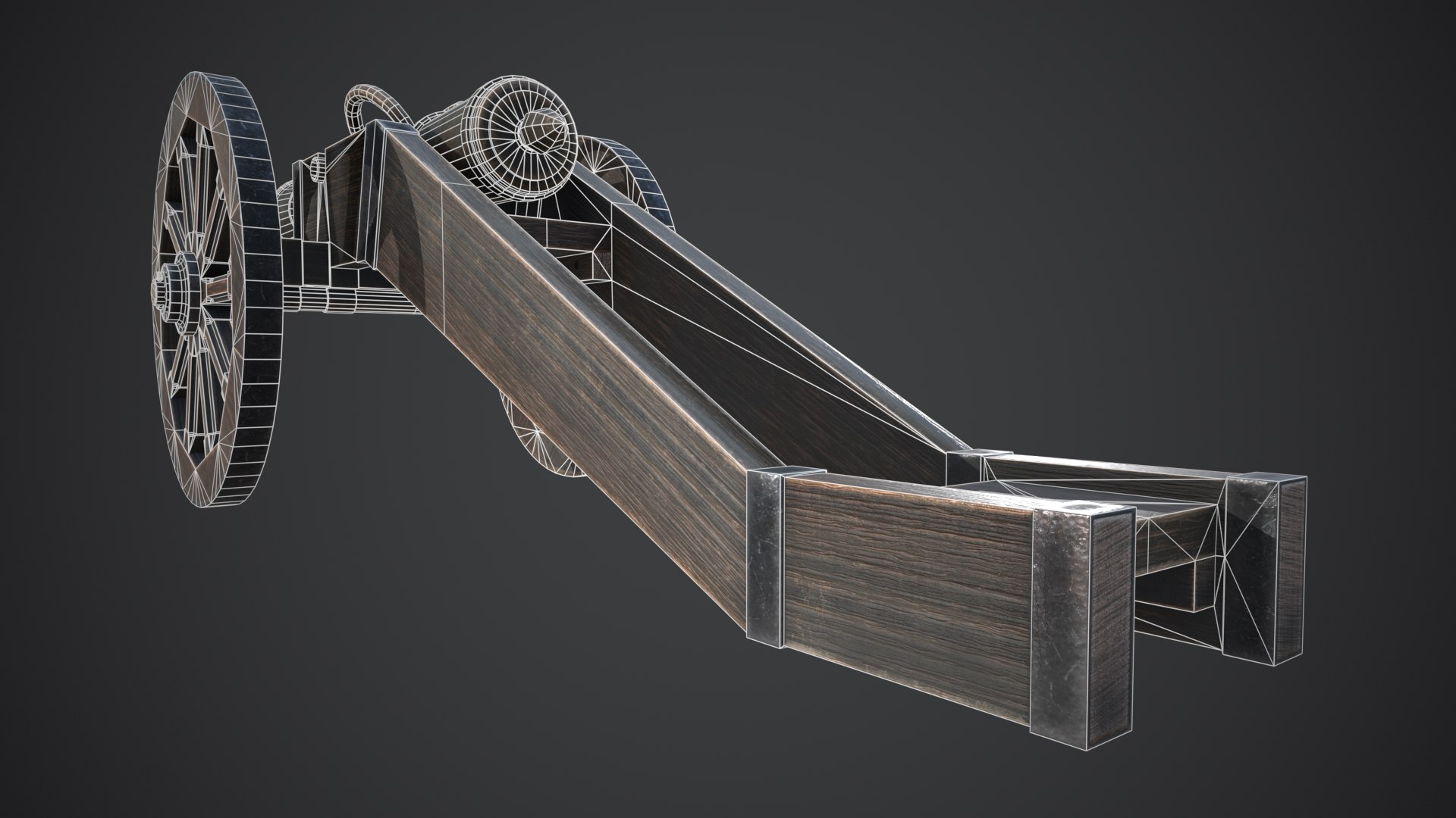 3D Model Medieval Cannon - TurboSquid 2131627