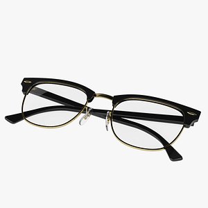 Reading Glasses Folded 3D model