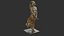 Bronzeflötenmädchen 3D-Modell