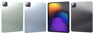 Xiaomi Pad 7 All Colors 3D