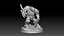 Orc 01 Armored Orc Warrior with Chainsword - 3D Print Model