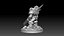 Orc 01 Armored Orc Warrior with Chainsword - 3D Print Model