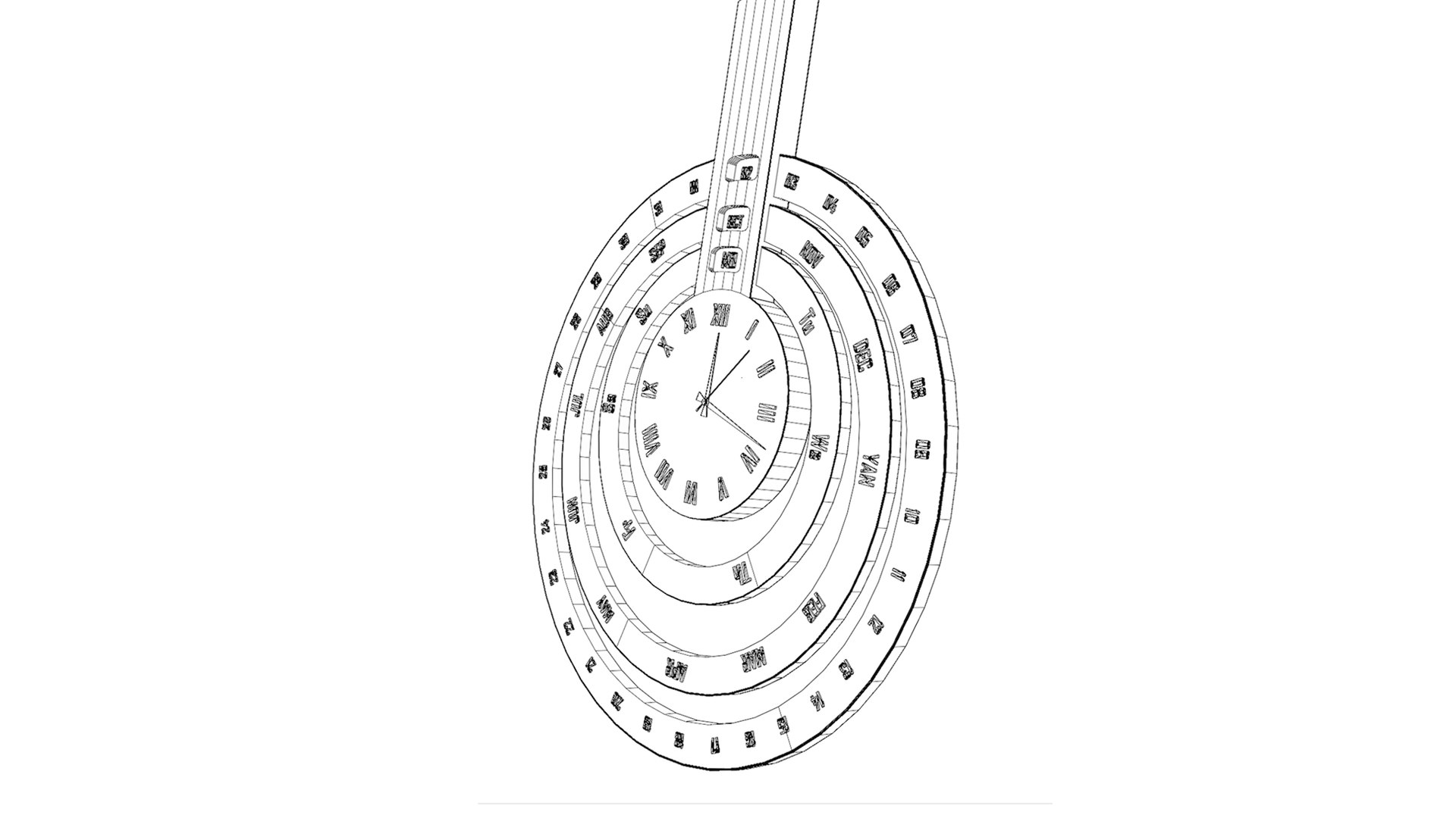 Wall Clock 3D Model - TurboSquid 2114303