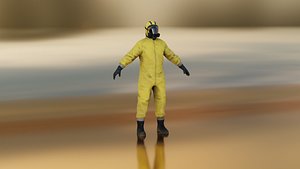 3D Bio Suit Low Poly model