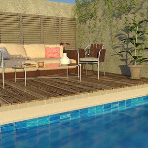 laos Varanda Archviz 3D model