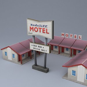 highway motel 3d max