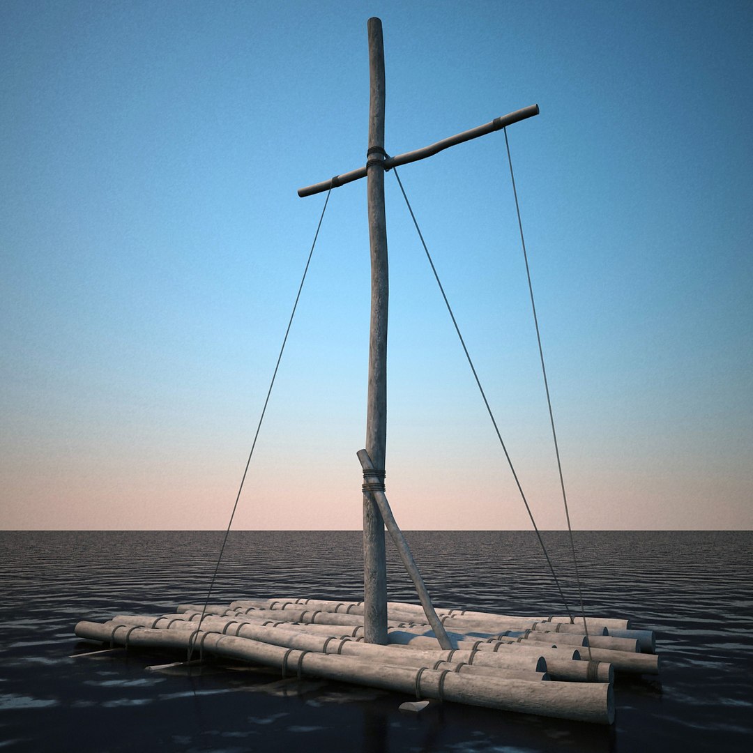 3d Rafts Set Modelled Model