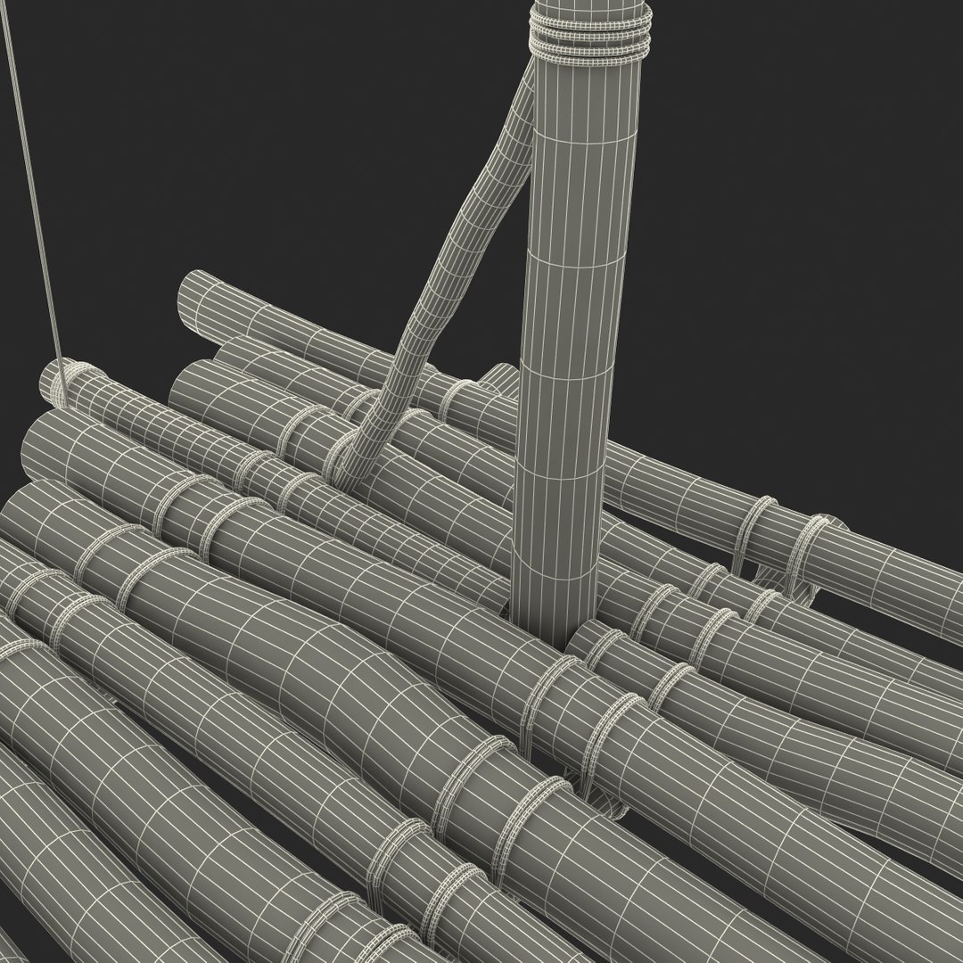 3d Rafts Set Modelled Model